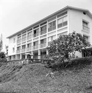 Office/residence building from the beach, 1964.